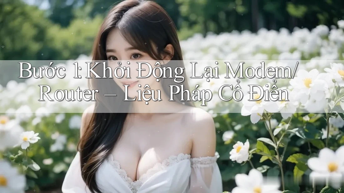Bước 1: Khởi Động Lại Modem/Router – Liệu Pháp Cổ Điển