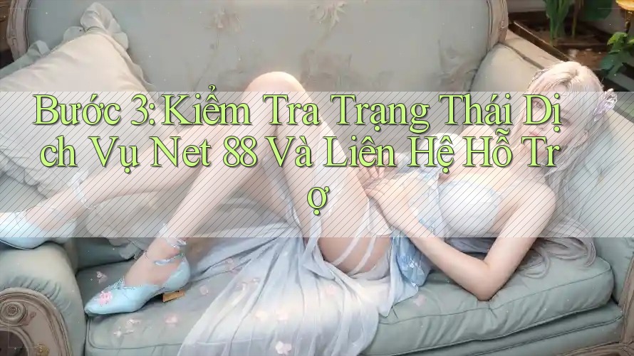 Bước 3: Kiểm Tra Trạng Thái Dịch Vụ Net 88 Và Liên Hệ Hỗ Trợ