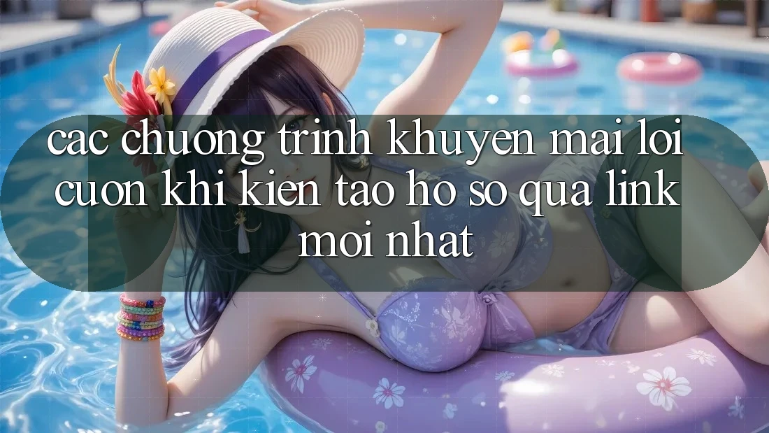 Các chương trình khuyến mãi lôi cuốn khi kiến tạo hồ sơ qua link mới nhất Các chương trình khuyến mãi lôi cuốn khi kiến tạo hồ sơ qua link mới nhất
