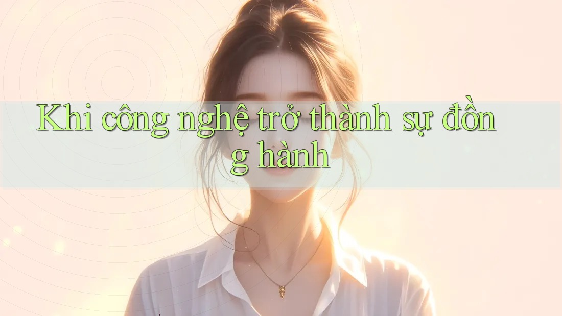 Khi công nghệ trở thành sự đồng hành Khi công nghệ trở thành sự đồng hành
