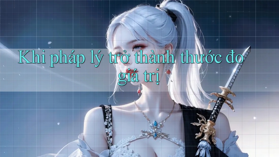 Khi pháp lý trở thành thước đo giá trị Khi pháp lý trở thành thước đo giá trị