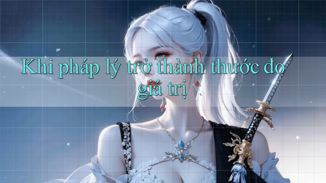 Khi pháp lý trở thành thước đo giá trị Khi pháp lý trở thành thước đo giá trị